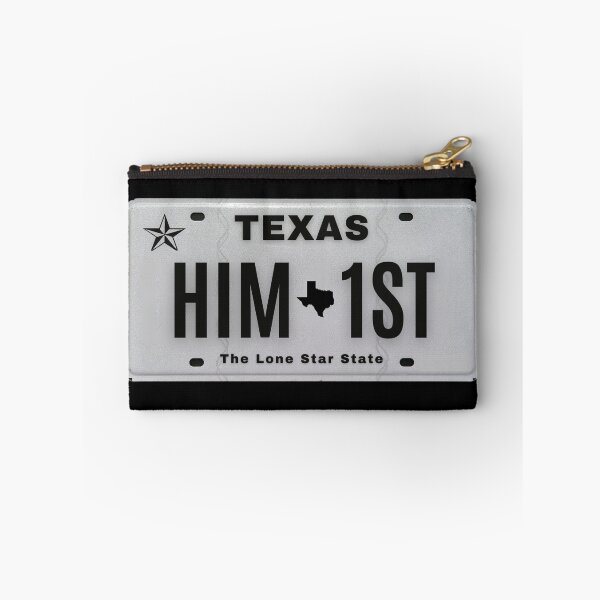 Item preview, HIM First Texas vanity plate designed and sold by GFamilyC.