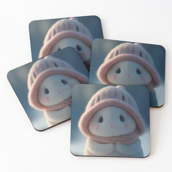 Item preview, Cute Rabbit Wearing Winter Clothes designed and sold by Juliascutecornr.