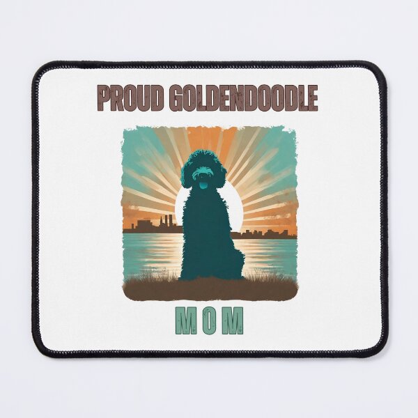 Item preview, Proud Goldendoodle Mom Vintage Sunset designed and sold by Fredster1966.