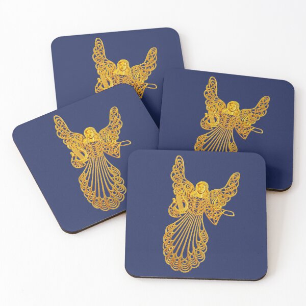 Item preview, Golden Filigree Angel designed and sold by Kim Arnott.