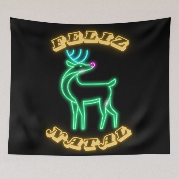 Item preview, Feliz Natal Rena Neon designed and sold by radio-shirts.