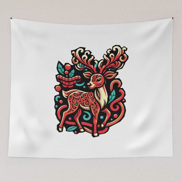 Item preview, christmas reindeer, christmas art designed and sold by sendalunar.