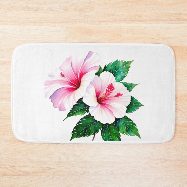 Item preview, Watercolor painting of hibiscus designed and sold by Harmonysens.