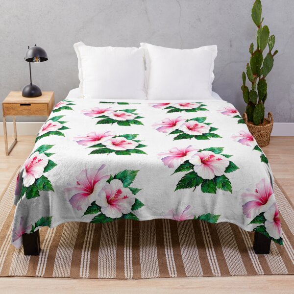 Item preview, Watercolor painting of hibiscus designed and sold by Harmonysens.