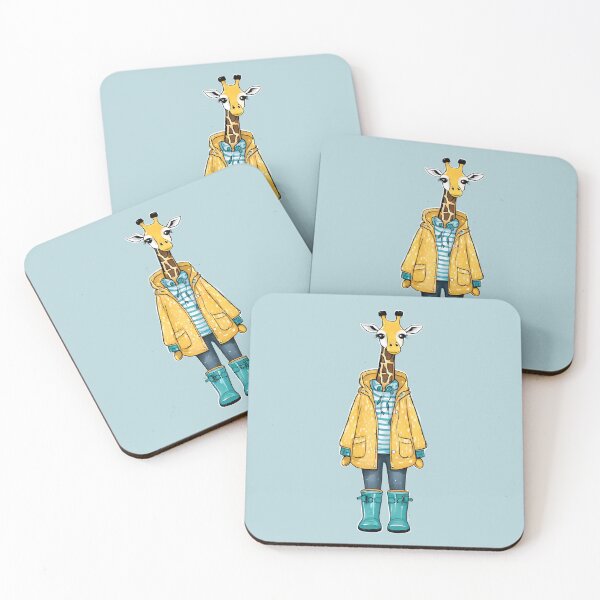 Item preview, Rainy Day Giraffe designed and sold by cozyvintage.