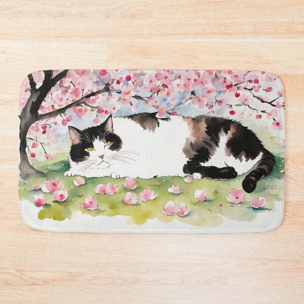 Item preview, Brown flower chonker cat  designed and sold by YukiKenji.