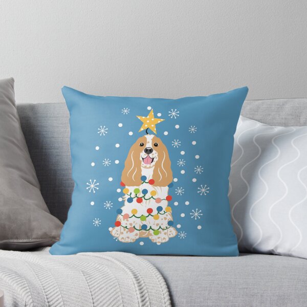 Item preview, Golden White Cocker Spaniel Christmas Tree designed and sold by Lulupainting.