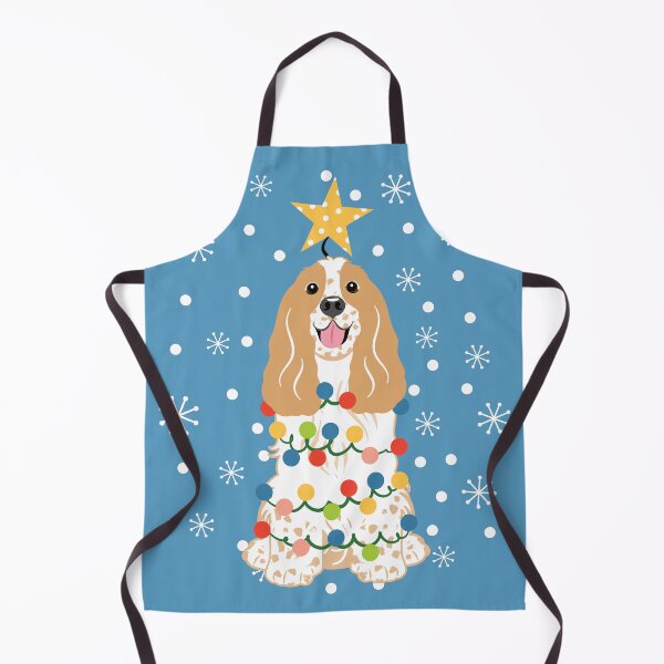 Item preview, Golden White Cocker Spaniel Christmas Tree designed and sold by Lulupainting.