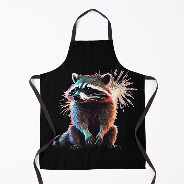 Item preview, Happy New Year's Raccoon Fireworks designed and sold by Aquillashop.