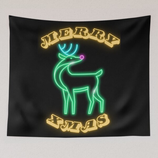 Item preview, Merry Xmas Reindeer Neon designed and sold by radio-shirts.