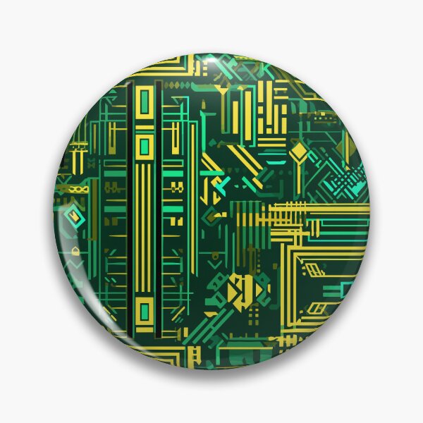 Item preview, Geometric pattern like a circuit board 2 designed and sold by etherElric.