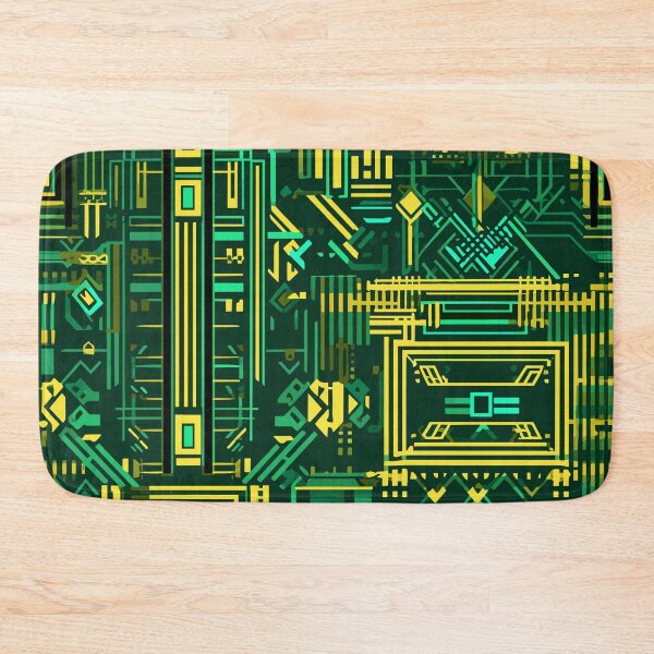 Item preview, Geometric pattern like a circuit board 2 designed and sold by etherElric.