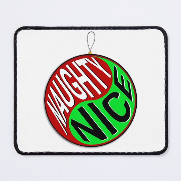 Item preview, Yin Yang, Naughty & Nice, Christmas Ornament Edition designed and sold by mipodbusiness.