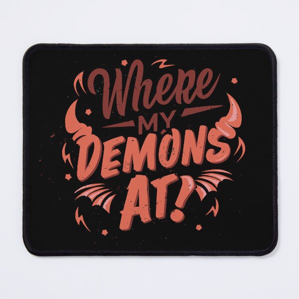 Item preview, Where My Demons At Cat designed and sold by UrbanChillz.
