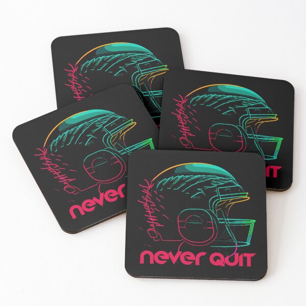 Item preview, Sport Helmet Never Quit Synthwave Aesthetic Neon designed and sold by halleinstyle.