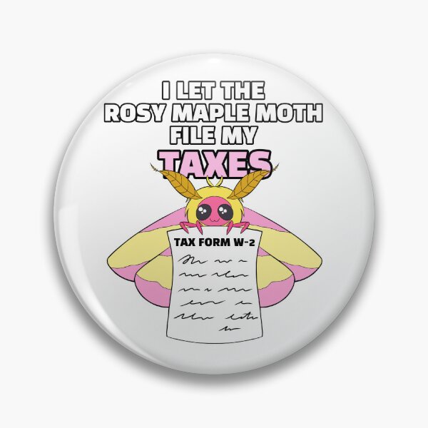 Item preview, Rosy Maple Moth Taxes designed and sold by themothlord.