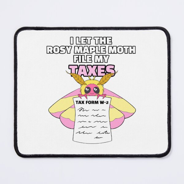 Item preview, Rosy Maple Moth Taxes designed and sold by themothlord.