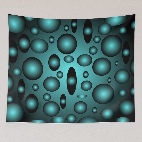 Item preview, Blue bubbles gradient pattern  designed and sold by SunbeamMoon111.