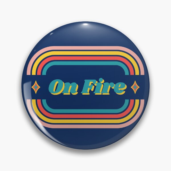 Item preview, On Fire! Retro Vintage Colorful Pastel designed and sold by RoseGenuine.
