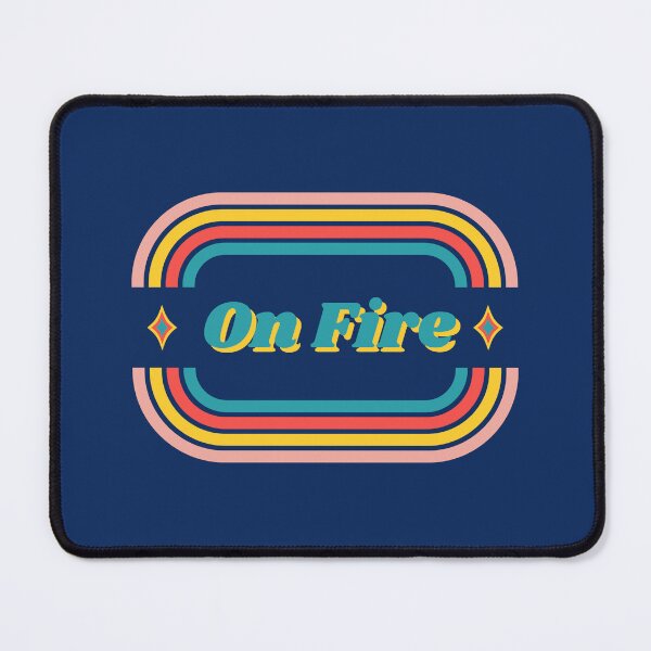 Item preview, On Fire! Retro Vintage Colorful Pastel designed and sold by RoseGenuine.