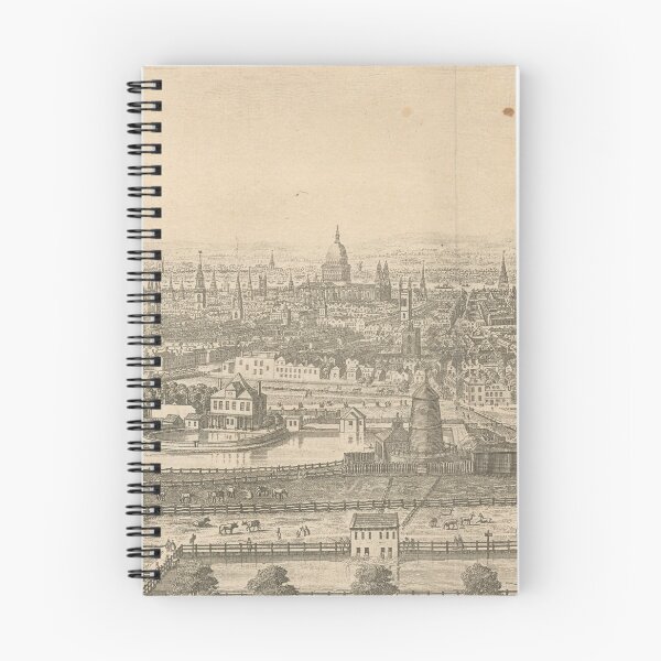Item preview, Vintage Pictorial Map of London England (1750) designed and sold by BravuraMedia.