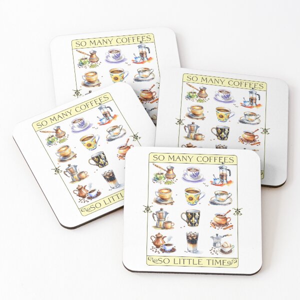 Item preview, So many coffees, so little time designed and sold by Peregrinus Creative.