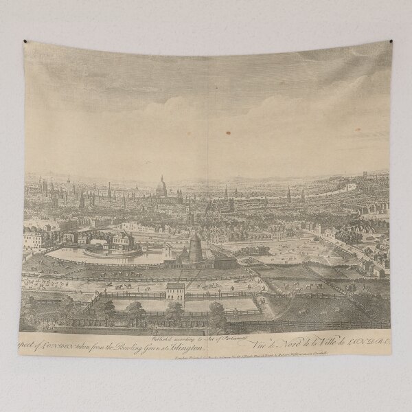 Item preview, Vintage Pictorial Map of London England (1750) designed and sold by BravuraMedia.