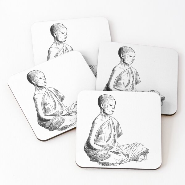 Item preview, Monk Meditating designed and sold by TalesOfMythAndMagic.