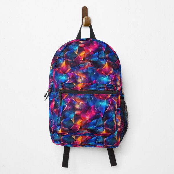 Item preview, Futuristic Neon Geometric Prism Patterns designed and sold by polonuim210.