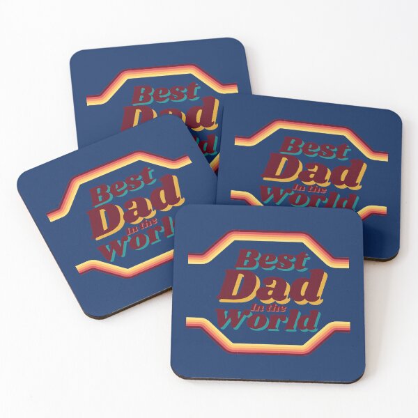 Artikelvorschau, Kopie von „Best Dad In the World – Retro Vintage Colorful Father’s Day“. entworfen und verkauft von RoseGenuine.