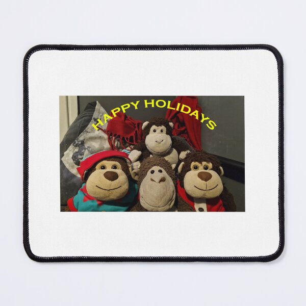 Item preview, Monkey 'Happy Holidays' Card designed and sold by KongTheMonke.