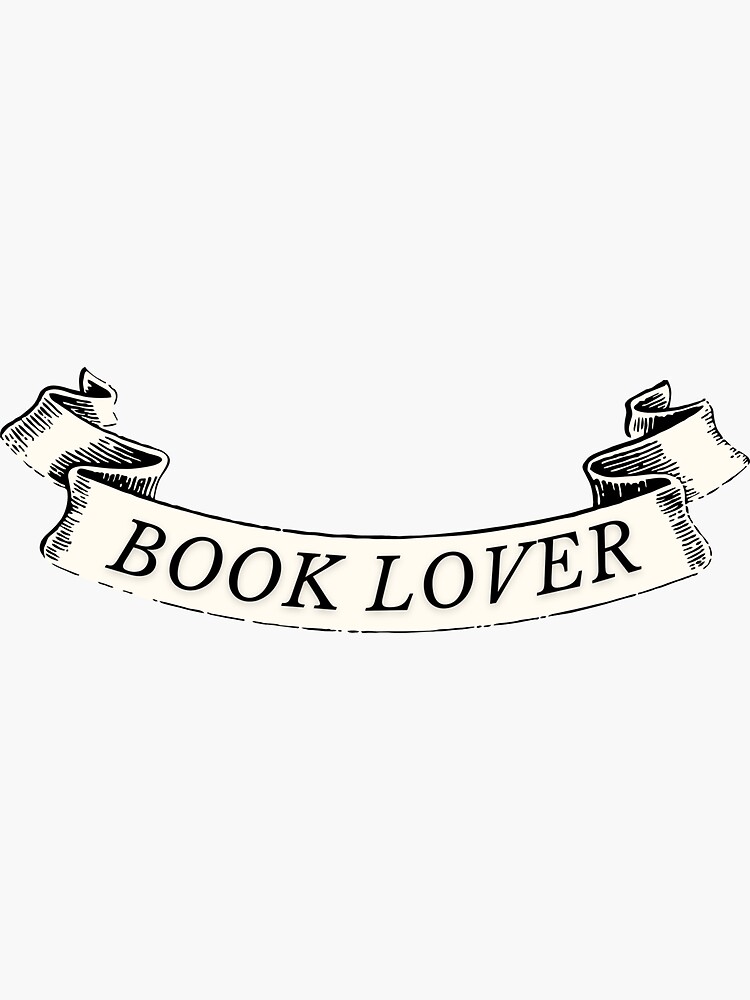 Thumbnail 3 of 3, Sticker, book lover vintage banner - dark designed and sold by wildeloves.