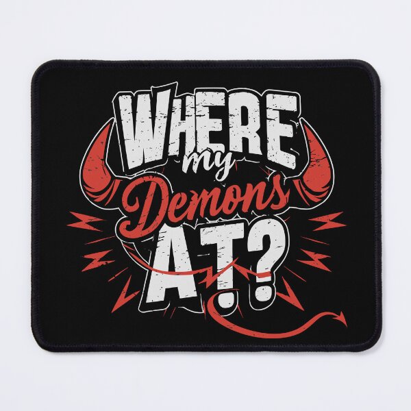 Item preview, Where My Demons Horns designed and sold by UrbanChillz.