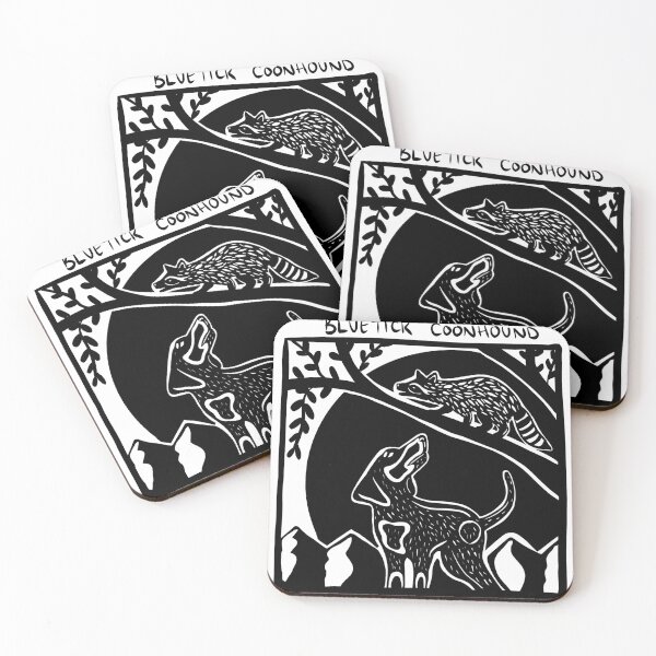 Item preview, Bluetick Coonhound Stamp Art designed and sold by BrinaDraws.