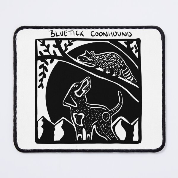 Item preview, Bluetick Coonhound Stamp Art designed and sold by BrinaDraws.