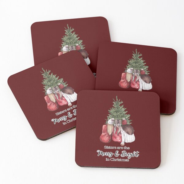 Item preview, Sisters Are The Merry & Bright In Christmas designed and sold by A-M-Watson.