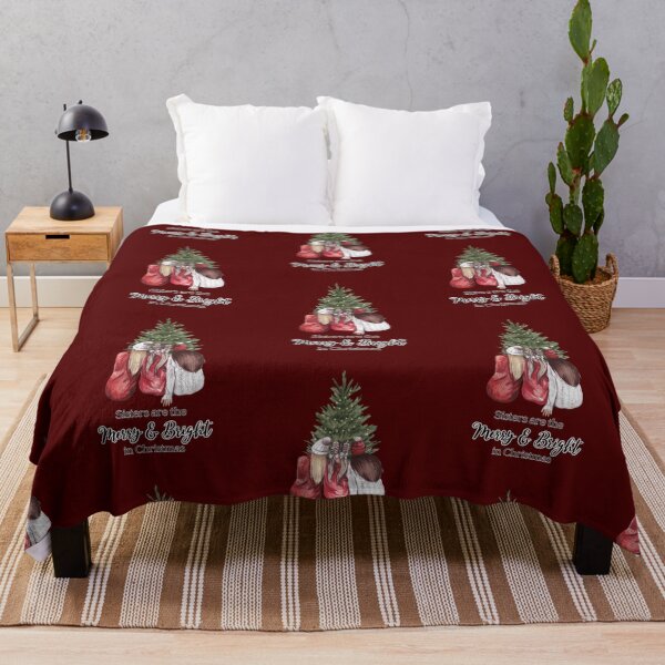 Item preview, Sisters Are The Merry & Bright In Christmas designed and sold by A-M-Watson.
