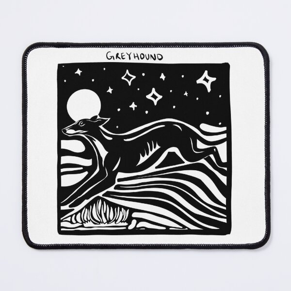 Item preview, Greyhound Stamp Art designed and sold by BrinaDraws.