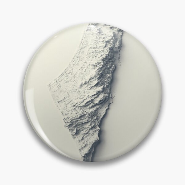 Item preview, Palestine Shaded Relief 3D Map digitally-rendered designed and sold by ThinkAboutMaps.