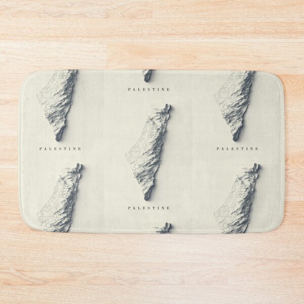 Item preview, Palestine Shaded Relief 3D Map digitally-rendered designed and sold by ThinkAboutMaps.