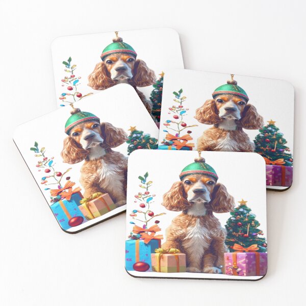 Item preview, Cocker spaniel Merry christmas  designed and sold by bittucreates.