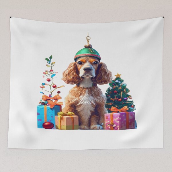Item preview, Cocker spaniel Merry christmas  designed and sold by bittucreates.