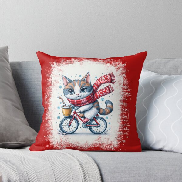 Item preview, Cute Cat Winter Rushed for Coffee designed and sold by Witsprings.