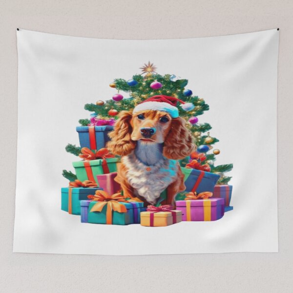 Item preview, Cocker spaniel Merry christmas  designed and sold by bittucreates.