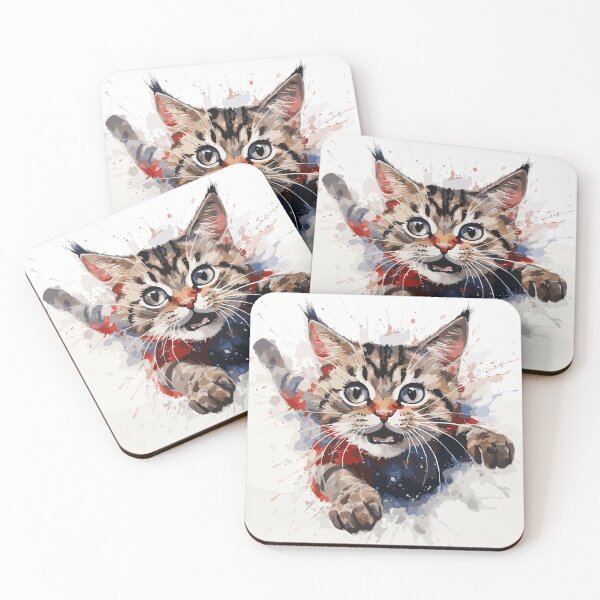 Item preview, super hero cat designed and sold by ADSOFTTH.