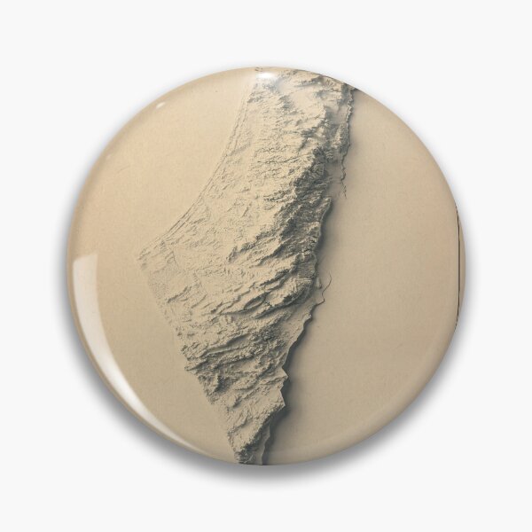 Item preview, Palestine Shaded Relief 3D Map digitally-rendered designed and sold by ThinkAboutMaps.