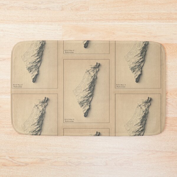 Item preview, Palestine Shaded Relief 3D Map digitally-rendered designed and sold by ThinkAboutMaps.