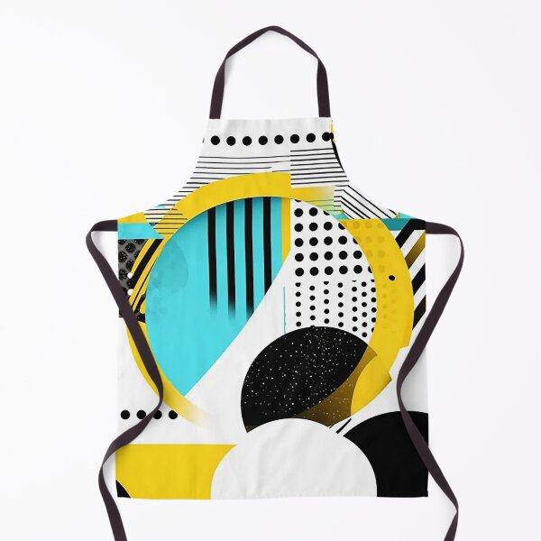Item preview, Radiant Circle Abstract: Black, White, Yellow, Teal Dynamics designed and sold by PaintbrushPlace.