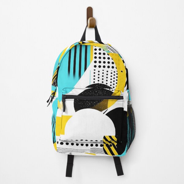 Item preview, Radiant Circle Abstract: Black, White, Yellow, Teal Dynamics designed and sold by PaintbrushPlace.