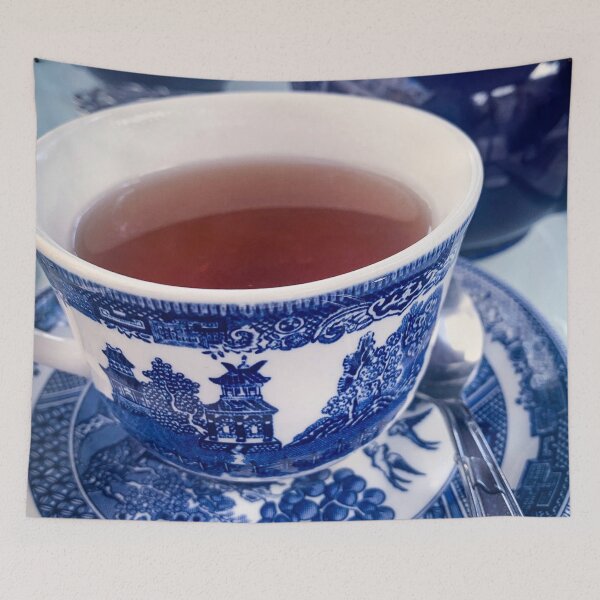 Item preview, Chinese Blue Porcelain Teacup designed and sold by KayArtandPencil.